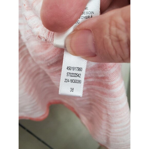 Chico's 100% Cotton Stripe Play Open Front Knit Jacket Size 3 (XL) - Picture 7 of 7